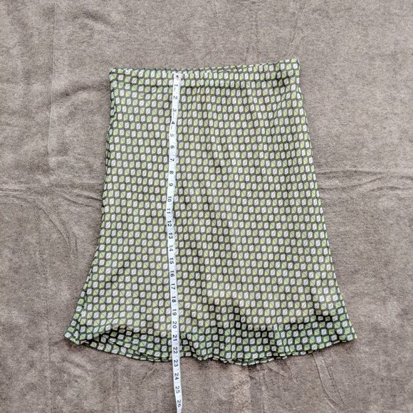 COPY - Joe Fresh Green Bias Cut Geometric Slip Skirt - Picture 7 of 7